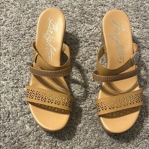 Brighton Tan Cutout Women's Sandals